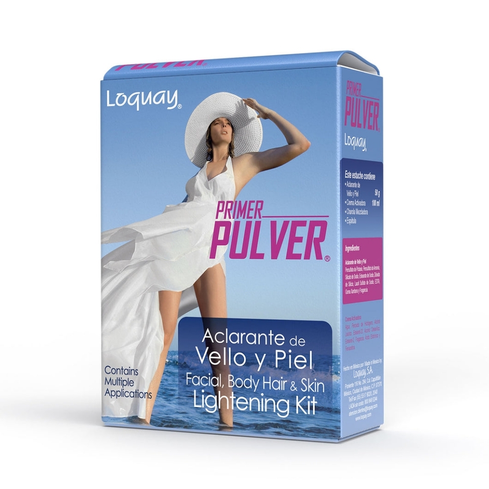2 LOQUAY Primer Pulver skin lightening kit aclarante de vello - Picture 4 of 7